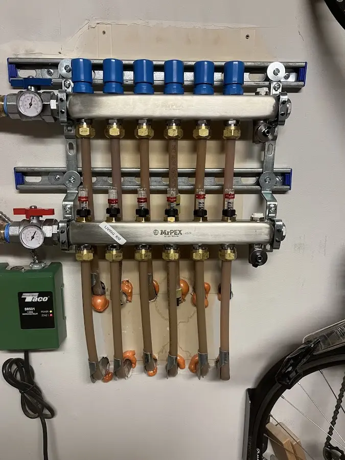 Plumber performing Leak Detection at a residential property in Belchertown